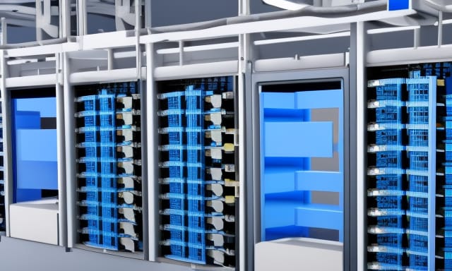 Illustrated hosting data center