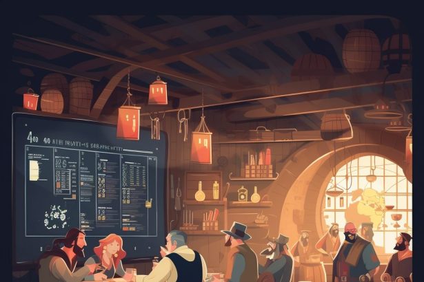 2d rpg characters technology at the tavern