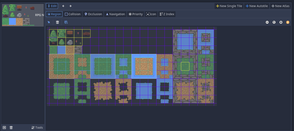 godot tileset atlas